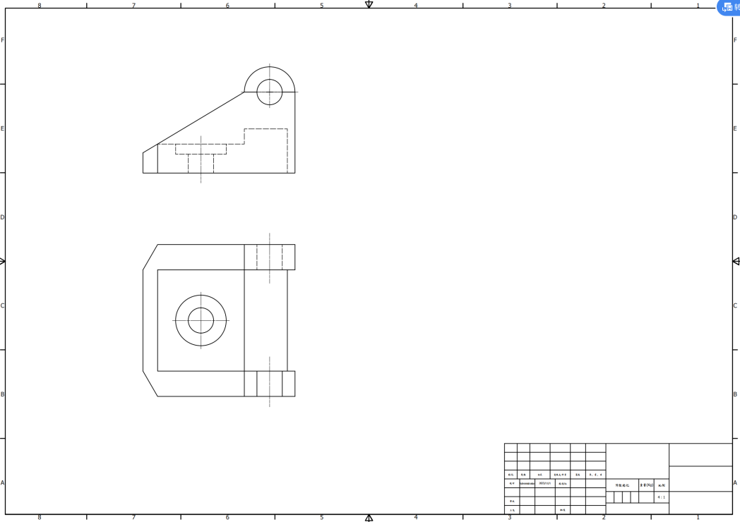 22年期中工图真题（机类）