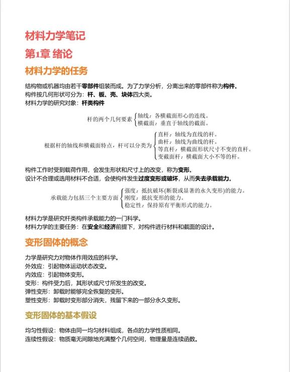 材料力学笔记封面